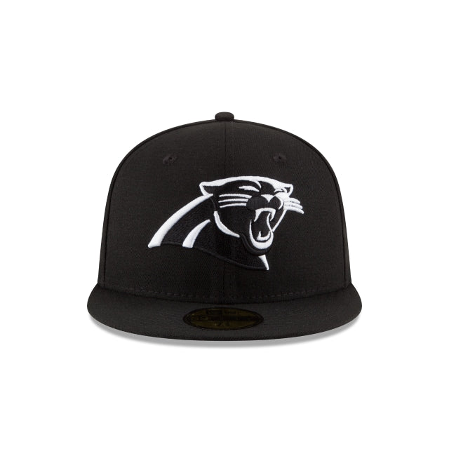 Alternative view of Carolina Panthers Black & White 59Fifty Fitted Hat