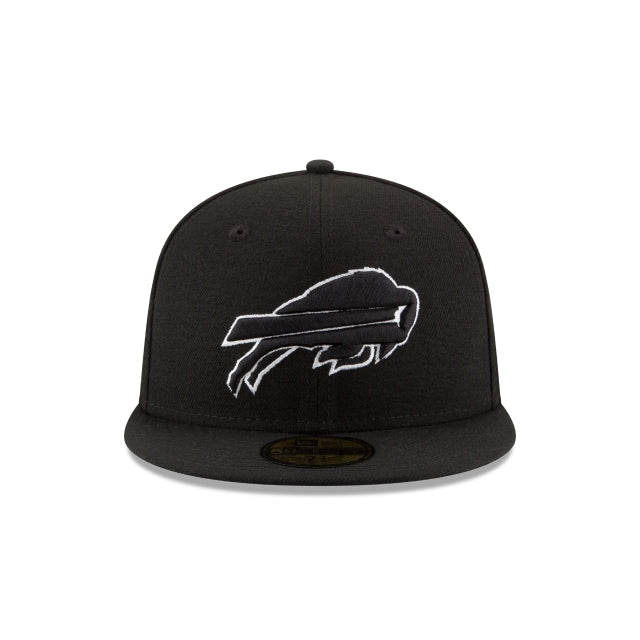 Alternative view of Buffalo Bills Black & White 59Fifty Fitted Hat