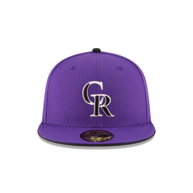 Alternative view of Colorado Rockies Authentic Collection Alt 2 59Fifty Fitted Hat