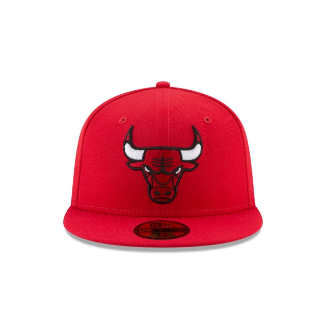 Alternative view of Chicago Bulls Team Color Red 59Fifty Fitted Hat