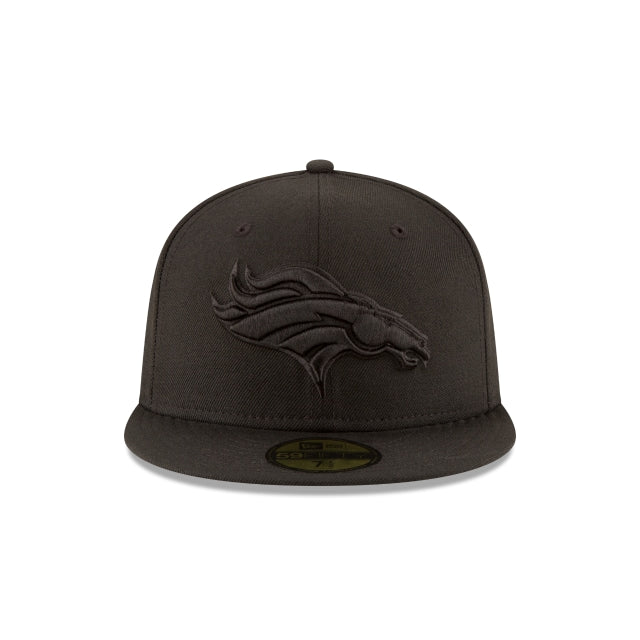 Alternative view of Denver Broncos Black On Black 59Fifty Fitted Hat