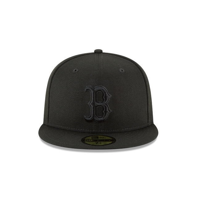 Alternative view of Boston Red Sox Blackout Basic 59Fifty Fitted Hat