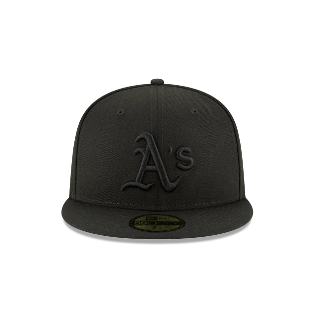 Alternative view of Athletics Blackout Basic 59Fifty Fitted Hat