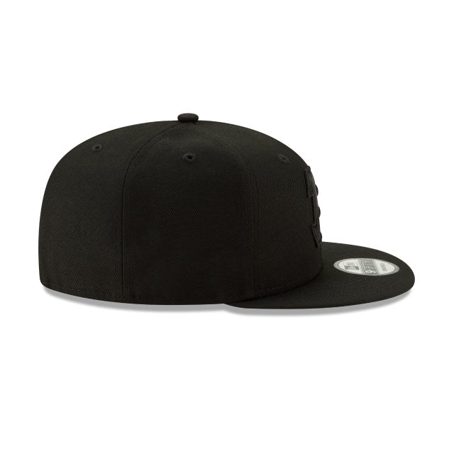 Cincinnati Bengals Basic Black On Black 9Fifty Snapback Hat - Image 6