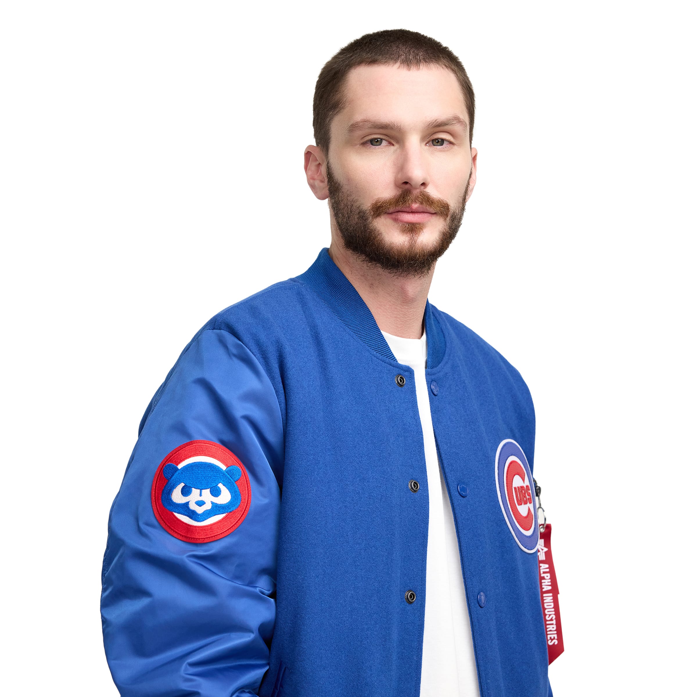 Alpha Industries X Chicago Cubs Ma-1 Wool Varsity Jacket