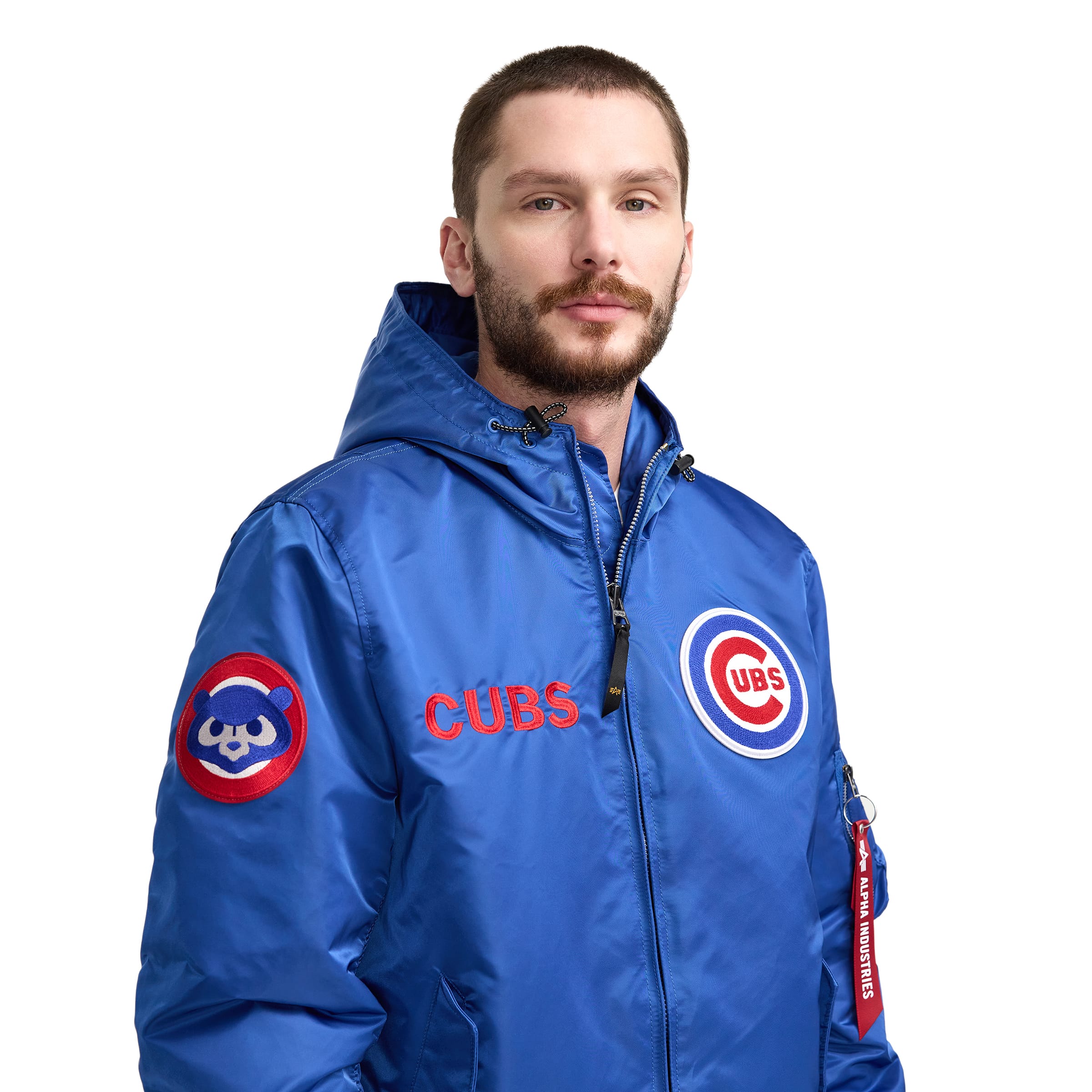 Alpha Industries X Chicago Cubs L-2B Hooded Bomber Jacket