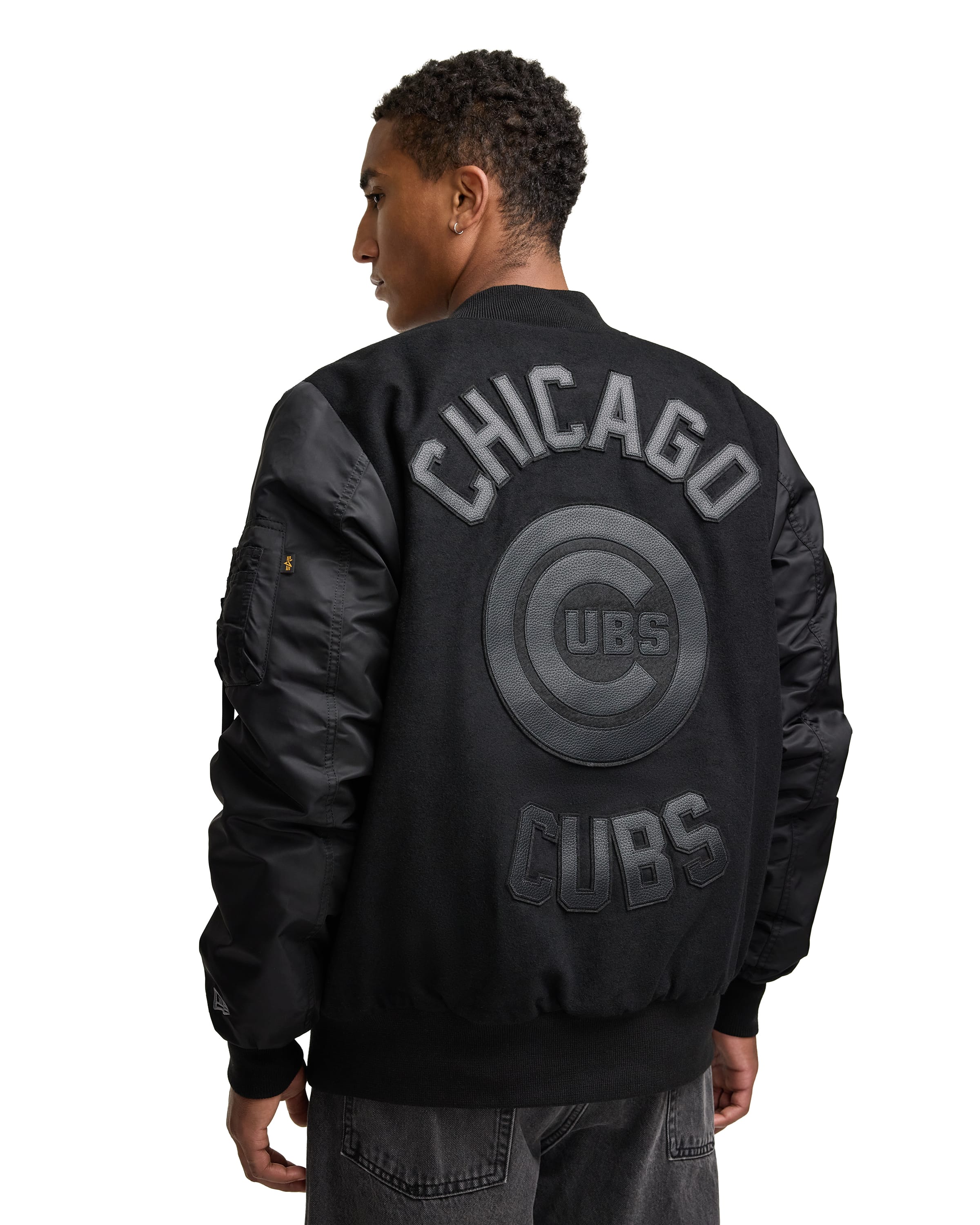 Alternative view of Alpha Industries X San Francisco Giants Ma-1 Wool Varsity Jacket Black