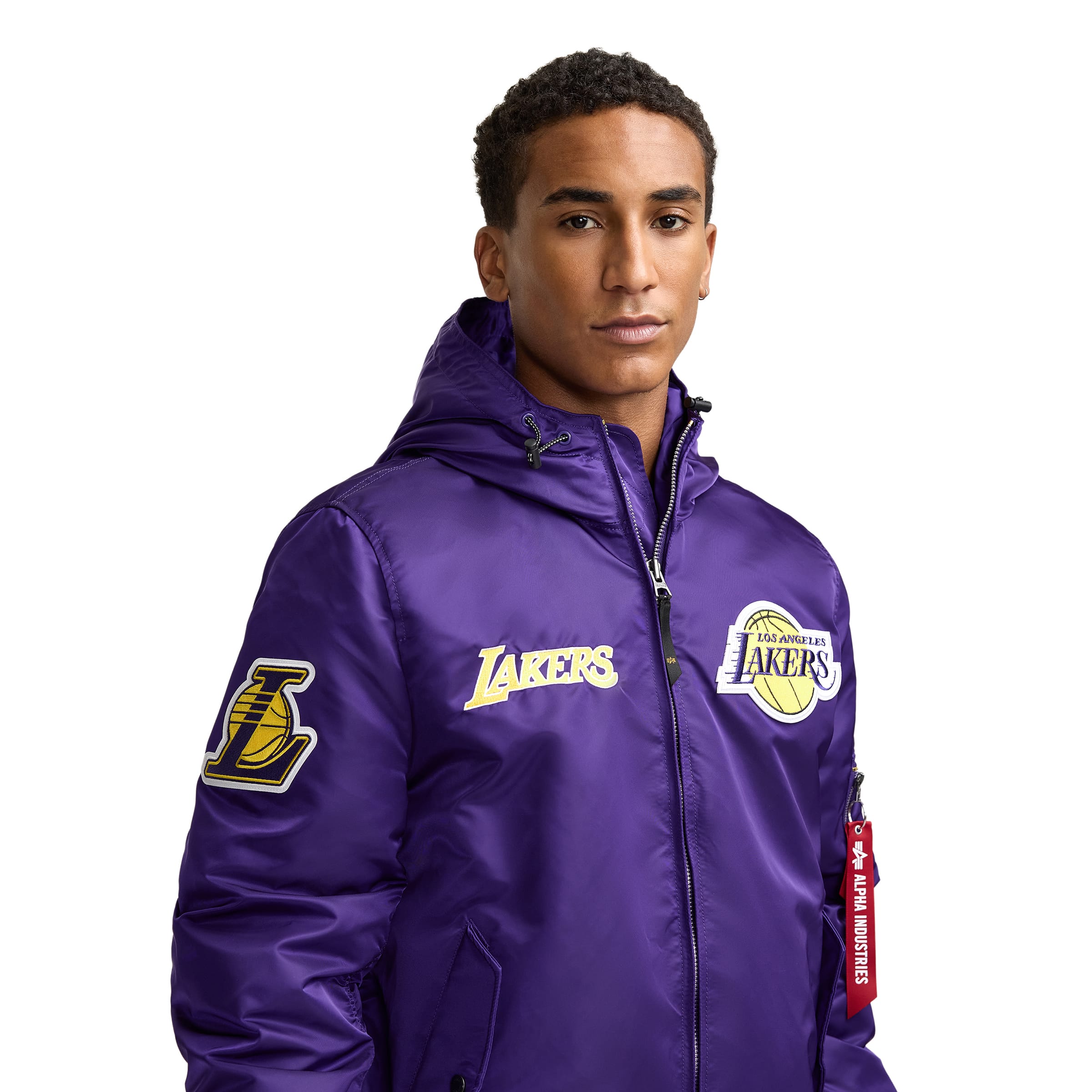 Alternative view of Alpha Industries X Phoenix Suns L-2B Hooded Bomber Jacket