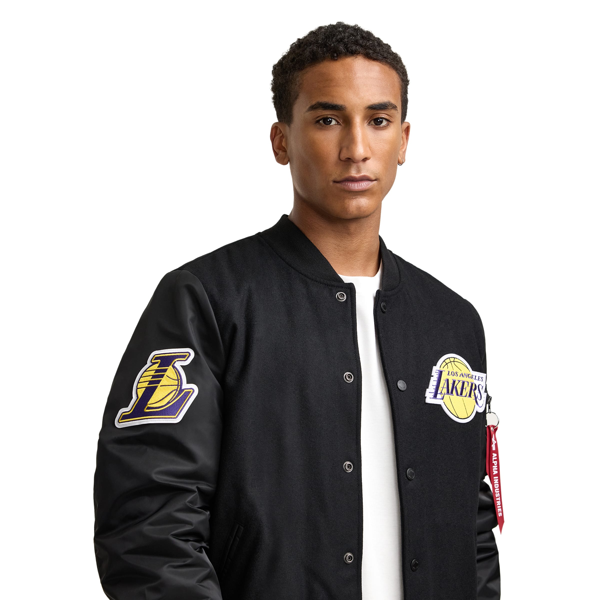 Alternative view of Alpha Industries X New York Knicks Ma-1 Wool Varsity Jacket