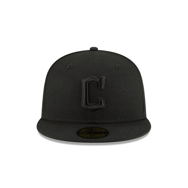 Alternative view of Cleveland Guardians Blackout Basic 59Fifty Fitted Hat